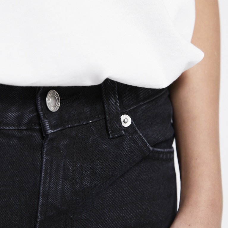 Relaxed straight jeans "Seattle star" Black Used